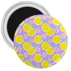 Purple Lemons  3  Magnets by ConteMonfrey