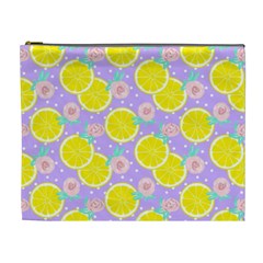 Purple Lemons  Cosmetic Bag (xl) by ConteMonfrey