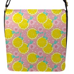 Pink Lemons Flap Closure Messenger Bag (s) by ConteMonfrey