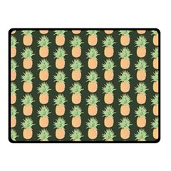 Pineapple Green Double Sided Fleece Blanket (small)  by ConteMonfrey