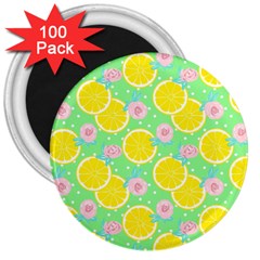 Green Lemons 3  Magnets (100 Pack) by ConteMonfrey