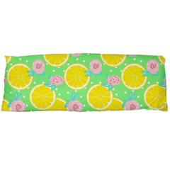 Green Lemons Body Pillow Case (dakimakura) by ConteMonfrey