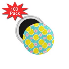 Blue Neon Lemons 1 75  Magnets (100 Pack)  by ConteMonfrey