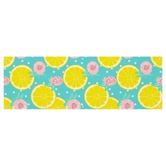 Blue Neon Lemons Banner And Sign 12  X 4  by ConteMonfrey