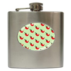 Small Mini Peppers Green Hip Flask (6 Oz) by ConteMonfrey
