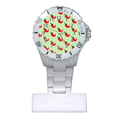 Small Mini Peppers Green Plastic Nurses Watch by ConteMonfrey