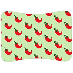 Small Mini Peppers Green Velour Seat Head Rest Cushion by ConteMonfrey
