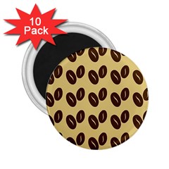 Coffee Beans 2 25  Magnets (10 Pack)  by ConteMonfrey