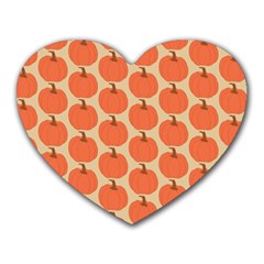 Cute Pumpkin Heart Mousepad by ConteMonfrey