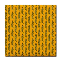 Yellow Lemon Branches Garda Tile Coaster by ConteMonfrey