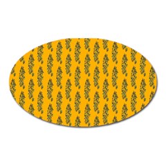 Yellow Lemon Branches Garda Oval Magnet by ConteMonfrey