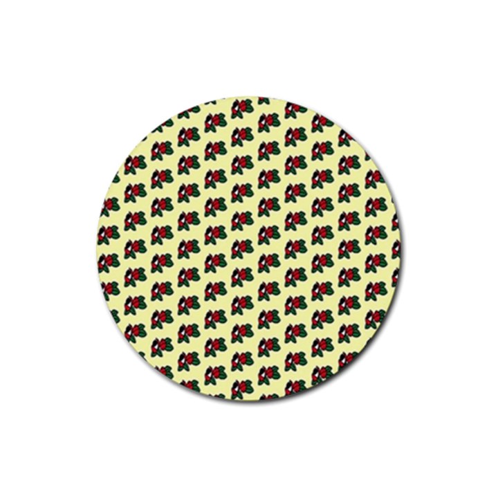 Guarana Fruit Small Rubber Round Coaster (4 pack)