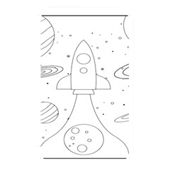 Going To Space - Cute Starship Doodle  Memory Card Reader (rectangular) by ConteMonfrey