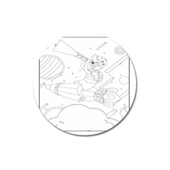 Little Boy Explorer Magnet 3  (round) by ConteMonfrey