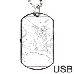 Little Boy Explorer Dog Tag Usb Flash (two Sides) by ConteMonfrey