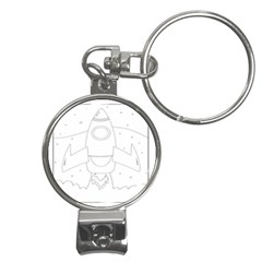 Starship Doodle - Space Elements Nail Clippers Key Chain by ConteMonfrey