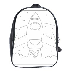 Starship Doodle - Space Elements School Bag (large) by ConteMonfrey