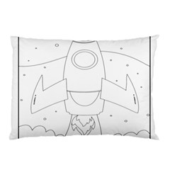 Starship Doodle - Space Elements Pillow Case (two Sides) by ConteMonfrey