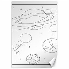 The Cuteness Of Saturn Canvas 12  X 18  by ConteMonfrey