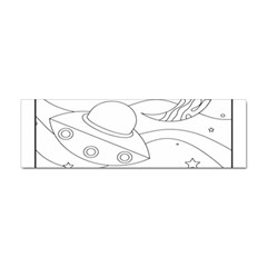 Starships Silhouettes - Space Elements Sticker Bumper (10 Pack) by ConteMonfrey