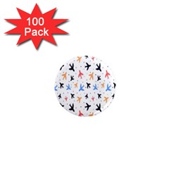 Sky Birds - Airplanes 1  Mini Magnets (100 Pack)  by ConteMonfrey
