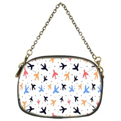 Sky Birds - Airplanes Chain Purse (two Sides)