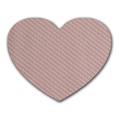 Terracotta Knit Heart Mousepad by ConteMonfrey