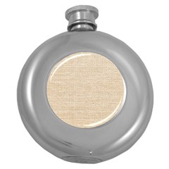 Linen Round Hip Flask (5 Oz) by ConteMonfrey