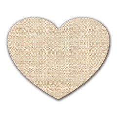 Linen Heart Mousepad by ConteMonfrey
