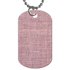 Terracotta Linen Dog Tag (two Sides) by ConteMonfrey