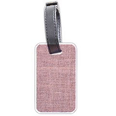 Terracotta Linen Luggage Tag (one Side)