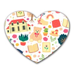 Girly Universe Heart Mousepad by ConteMonfrey
