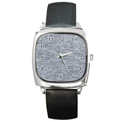 Gray Vintage Denim Like Square Metal Watch by ConteMonfrey