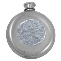 Gray Vintage Denim Like Round Hip Flask (5 Oz) by ConteMonfrey