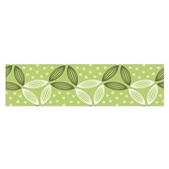 Pattern Green Oblong Satin Scarf (16  X 60 ) by designsbymallika