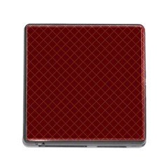 Diagonal Dark Red Small Plaids Geometric  Memory Card Reader (square 5 Slot) by ConteMonfrey