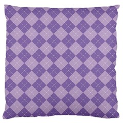 Diagonal Comfort Purple Plaids Standard Flano Cushion Case (two Sides) by ConteMonfrey