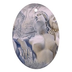 Three Graces Collage Artwork Ornament (oval) by dflcprintsclothing