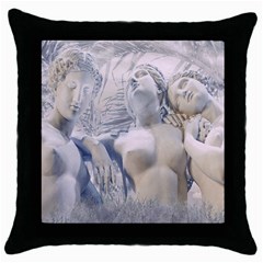 Three Graces Collage Artwork Throw Pillow Case (black) by dflcprintsclothing