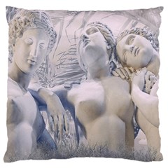 Three Graces Collage Artwork Large Cushion Case (two Sides) by dflcprintsclothing