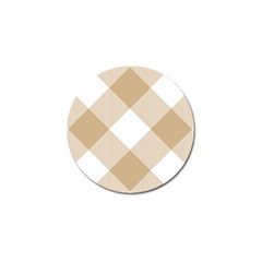 Clean Brown White Plaids Golf Ball Marker (4 Pack) by ConteMonfrey