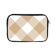 Clean Brown White Plaids Apple Ipad Mini Zipper Cases by ConteMonfrey