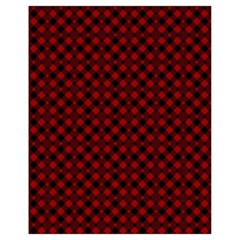 Diagonal Red Plaids Drawstring Bag (small) by ConteMonfrey