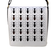 Ants Insect Pattern Cartoon Ant Animal Flap Closure Messenger Bag (l)