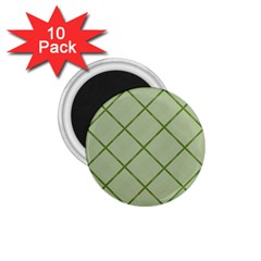 Discreet Green Plaids 1 75  Magnets (10 Pack)  by ConteMonfrey