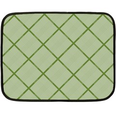 Discreet Green Plaids Double Sided Fleece Blanket (mini) 