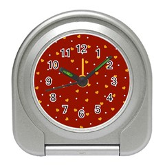 Red Yellow Love Heart Valentine Travel Alarm Clock