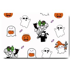 Halloween Jack O Lantern Vector Large Doormat