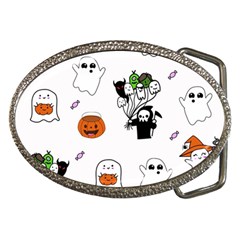 Halloween Jack O Lantern Vector Belt Buckles