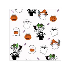 Halloween Jack O Lantern Vector Square Satin Scarf (30  X 30 )